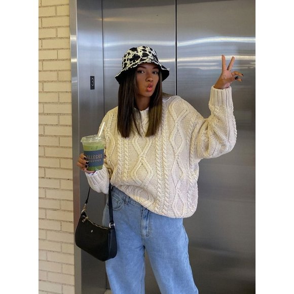 Princess Polly Anaya Oversized Cream 